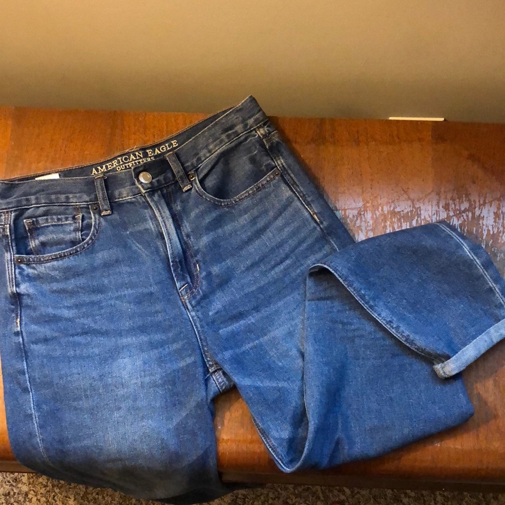 American Eagle Medium Wash Mom Jeans